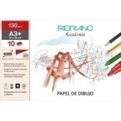 Laminas Dibujo Fabriano A3+ Con Recuadro Bolsa De 10