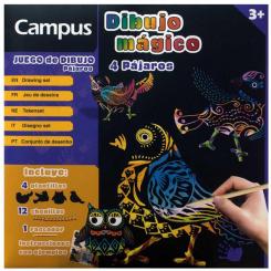 Laminas Dibujo Magico Campus Pajaros