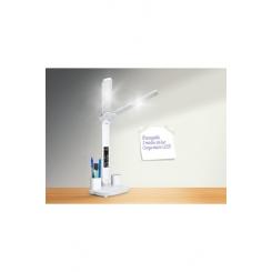 Lampara de escritorio plegable con dos tubos de luz LED 3 rangos de intensidad 3000k a 6500k