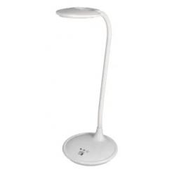 Lampara de Oficina Q-CONNECT Sobremesa Profesional Abs 18 Leds 5W Interruptor Sensor 3 Niveles Con Lupa color Blanco