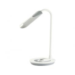 Lampara de oficina Q-CONNECT sobremesa profesional abs 18 leds 6 w interruptor sensor 3 niveles color blanco