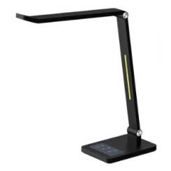 Lampara de Oficina Q-CONNECT Sobremesa Profesional Abs 40 Leds 10 W Interruptor Sensor 3 Niveles color Negro
