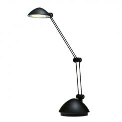 Lámpara LED de sobremesa ARCHIVO 2000 Space. Luz blanco cálido. Brazo articulado doble. Medidas exteriores: 130x340x220 mm. Color negra metalizada.