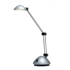 Lámpara LED de sobremesa ARCHIVO 2000 Space. Luz blanco cálido. Luz blanco cálido. Brazo articulado doble. Medidas exteriores: 130x340x220 mm. Color plata metalizada.