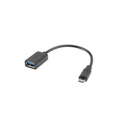 Lanberg AD-OTG-UM-01 cable USB 0,15 m USB 2.0 Micro-USB A USB A Negro