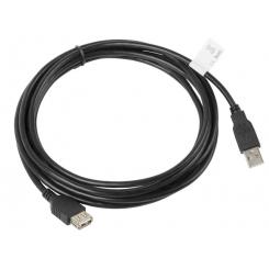 Lanberg CA-USBE-10CC-0030-BK cable USB USB 2.0 3 m USB A Negro