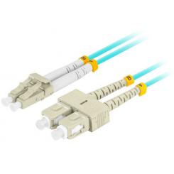 Lanberg FO-LUSU-MD31-0020-TQ Cable de fibra óptica e InfiniBand 2 m 2x LC 2x SC LC/SC Color aguamarina