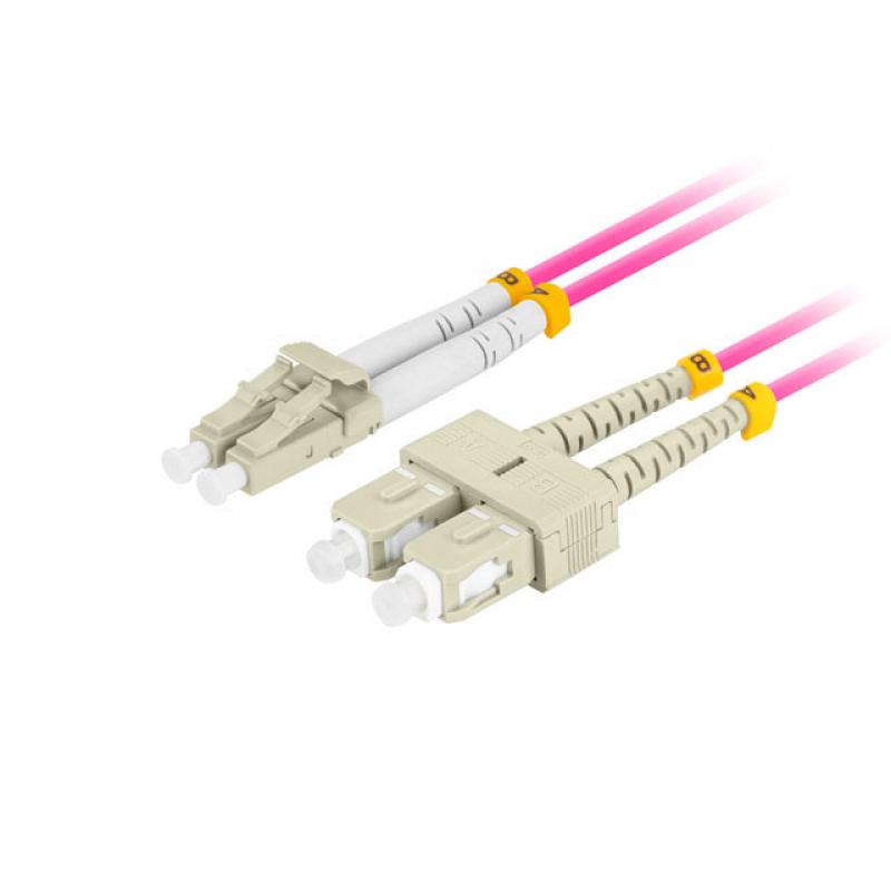 lanberg-fo-lusu-md41-0010-vt-cable-de-fibra-optica-e-infiniband-1-m-lc-sc-lc-sc-violeta