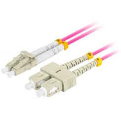 Lanberg FO-LUSU-MD41-0020-VT Cable de fibra óptica e InfiniBand 2 m 2x LC 2x SC LC/SC Rosa
