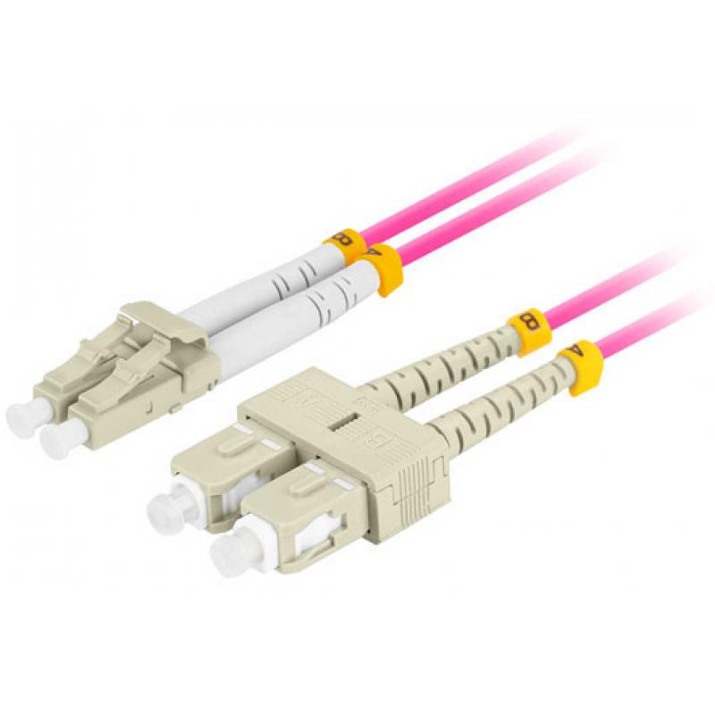 lanberg-fo-lusu-md41-0020-vt-cable-de-fibra-optica-e-infiniband-2-m-2x-lc-2x-sc-lc-sc-rosa