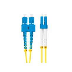 Lanberg FO-SULU-SD11-0010-YE cable de fibra optica 1 m SC LC G.657.A1 Amarillo