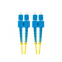 Lanberg FO-SUSU-SD11-0050-YE Cable de fibra óptica e InfiniBand 5 m SC