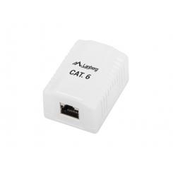 Lanberg OS6-0001-W caja de tomacorriente RJ-45 Blanco