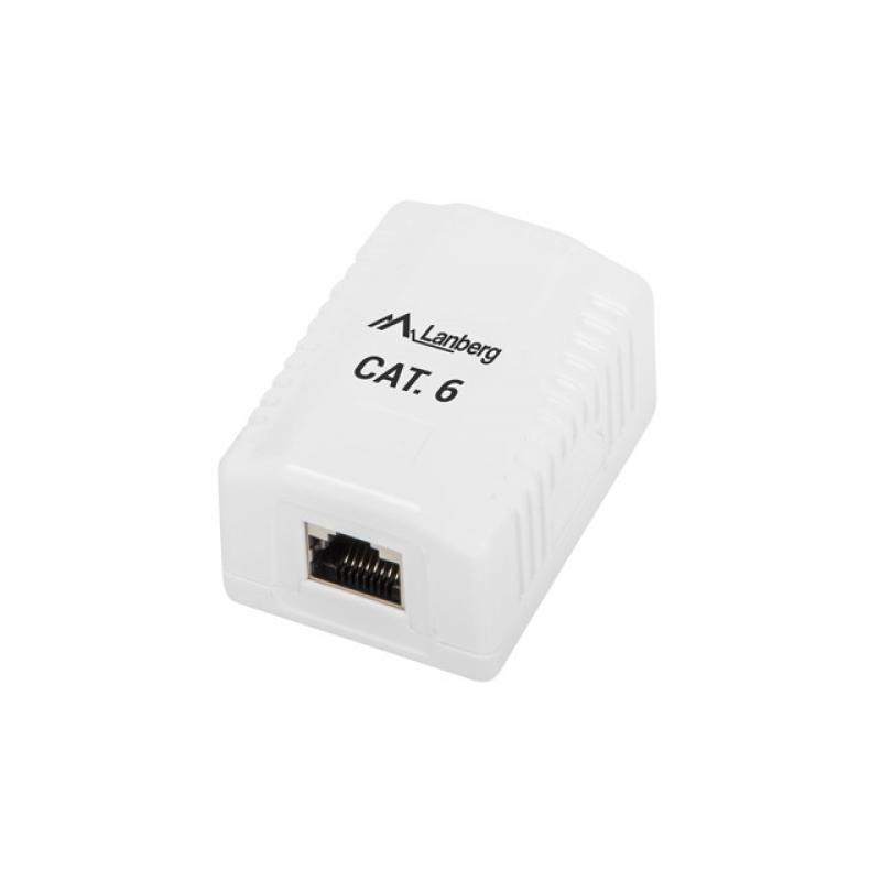 lanberg-os6-0001-w-caja-de-tomacorriente-rj-45-blanco
