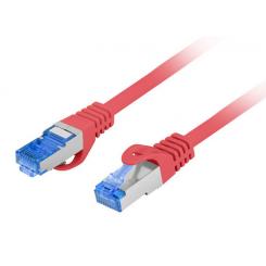 Lanberg PCF6A-10CC cable de red Rojo 0,5 m Cat6a S/FTP (S-STP)