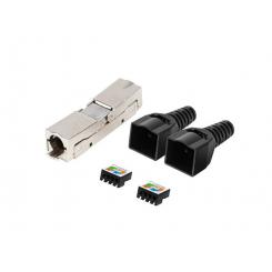 Lanberg PL2S6-6000TL conector RJ-45 Negro