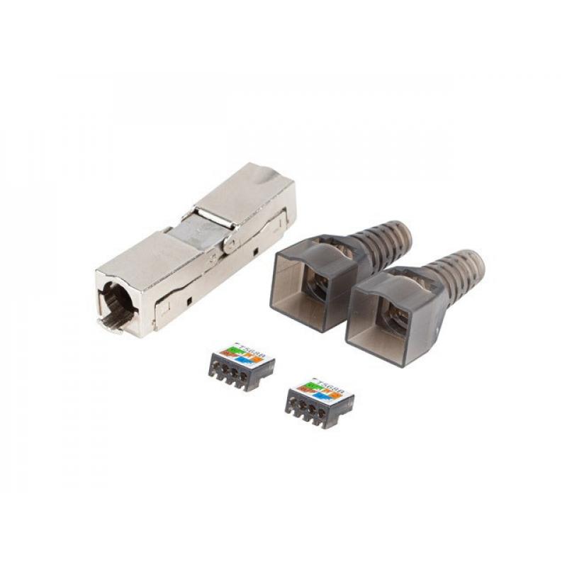 lanberg-pl2sa-6000tl-conector-rj-45-plata-transparente