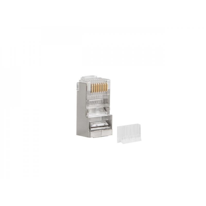 lanberg-pls-6000-conector-rj-45-acero-inoxidable-transparente