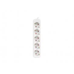 Lanberg PS0-05F-0150-W base múltiple 1,5 m 5 salidas AC Interior Blanco