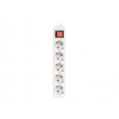 Lanberg PS1-05F-0150-W base múltiple 1,5 m 5 salidas AC Interior Blanco