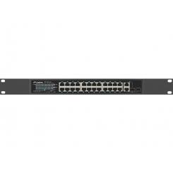 Lanberg RSFE-24P-2C-360 switch No administrado Gigabit Ethernet (10/100/1000) Energía sobre Ethernet (PoE) 1U Negro