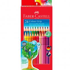 Lápices Acuarelables FABER-CASTELL Colour Grip estuche de 24