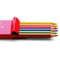 Lápices Acuarelables FABER-CASTELL Colour Grip estuche de  6
