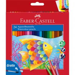 Lápices Acuarelables FABER-CASTELL estuche de 24