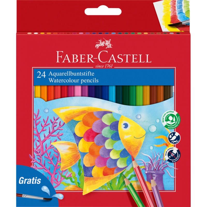 Lápices Acuarelables FABER-CASTELL estuche de 24