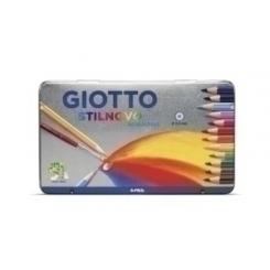 Lapices Acuarelables Giotto Stilnovo Acquarell Estuche Metal De 12