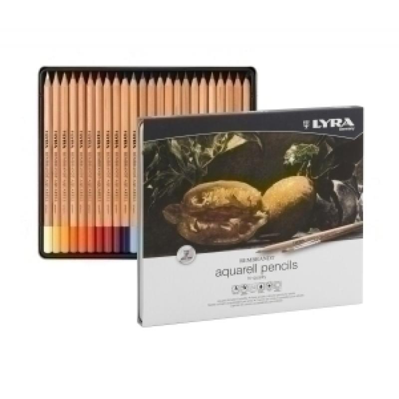 lapices-acuarelables-lyra-rembrandt-aquarell-caja-metal-de-24