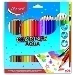 Lapices Acuarelables Maped Colorpeps Estuche De 24 + 1 Pincel