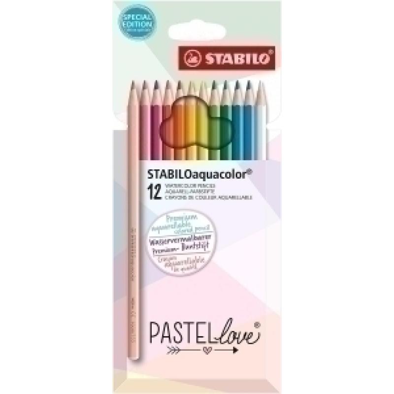 lapices-acuarelables-stabilo-aquacolor-pastel-love-estuche-de-carton-de-12