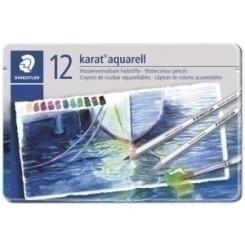 Lapices Acuarelables Staedtler 125 Karat Estuche Metal De 12