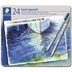 Lapices Acuarelables Staedtler 125 Karat Estuche Metal De 24