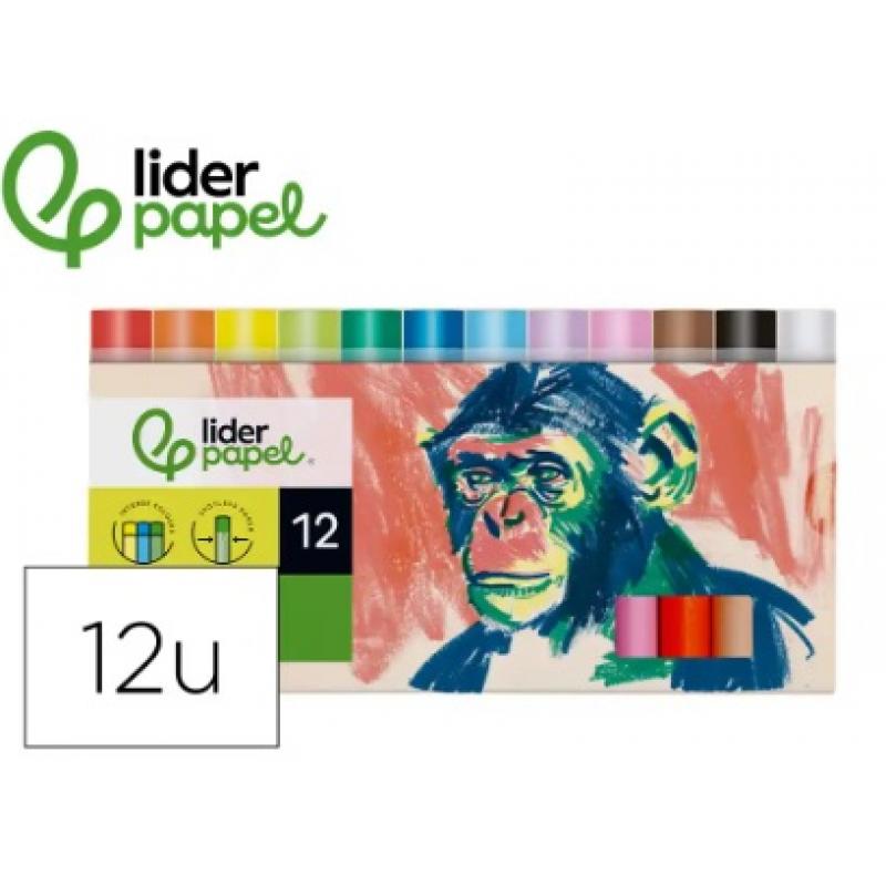 lapices-cera-blanda-liderpapel-redonda-caja-c-12-unidades-colores-surtidos
