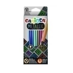 Lapices Color Carioca Metallic Caja De 12