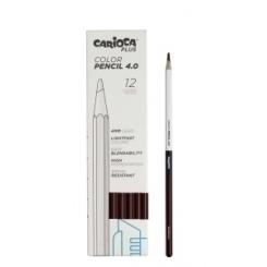 Lapices Color CARIOCA Plus Caja 12 uds Marrón