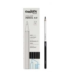 Lapices Color CARIOCA Plus Caja 12 uds Negro