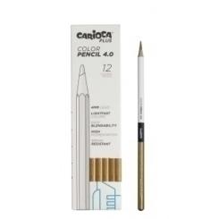 Lapices Color CARIOCA Plus Caja 12 uds Oro