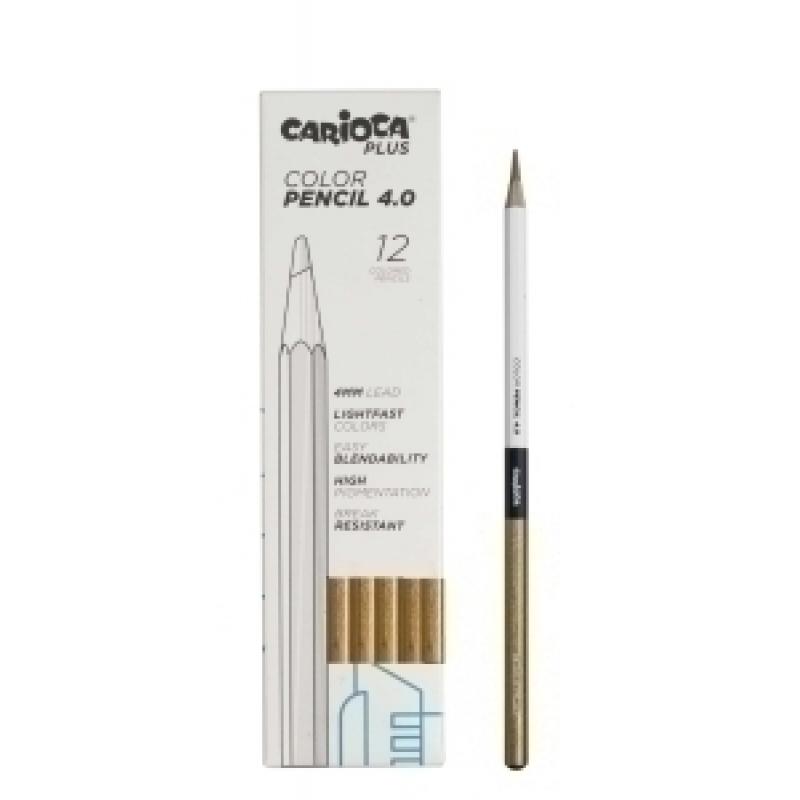 lapices-color-carioca-plus-caja-12-uds-oro
