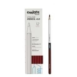 Lapices Color CARIOCA Plus Caja 12 uds Rojo oscuro