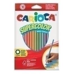 Lapices Color CARIOCA Supercolor caja 18 uds