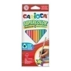 Lapices Color Carioca Supercolor Triangular Caja De 12