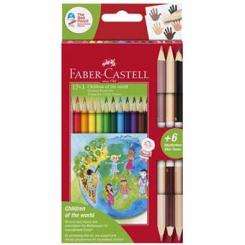 Lápices Color FABER-CASTELL  Est.12+3 Bicolor