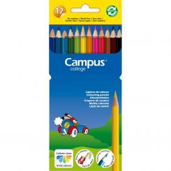 Lapices Colores Campus Resina 12 Colores
