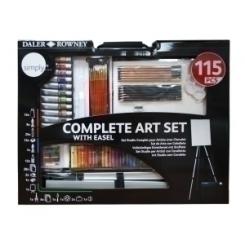 Lapices Daler Rowney Set Arte Completo Con Caballete De 115 Piezas