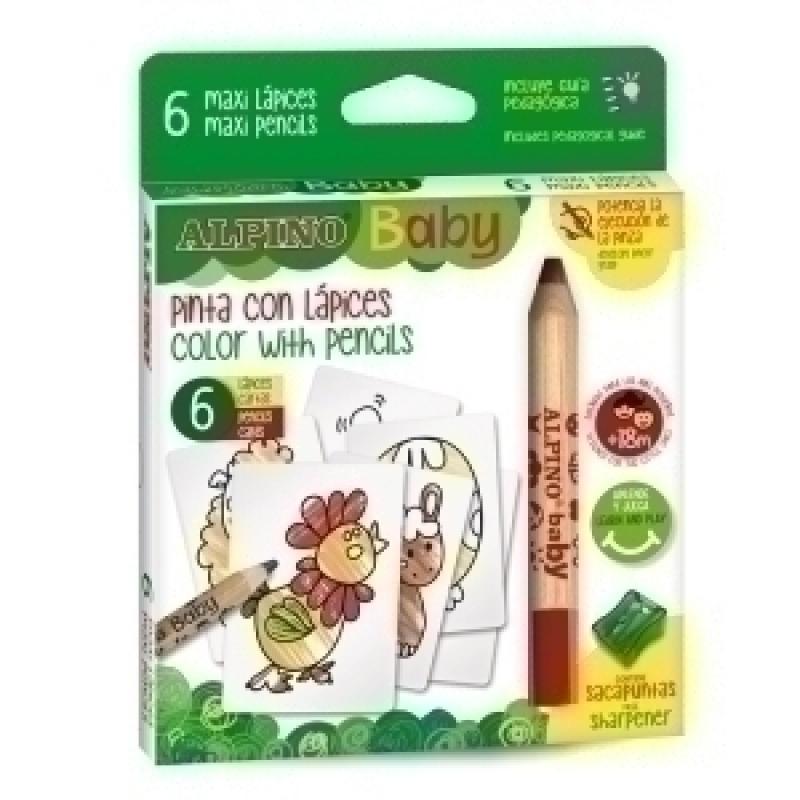 lapices-de-colores-alpino-baby-la-granja-estuche-de-6