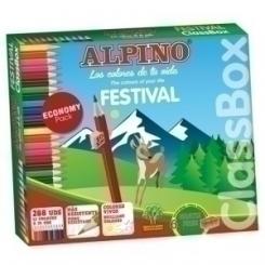 Lapices De Colores Alpino Festival Classbox Economy Pack De 288