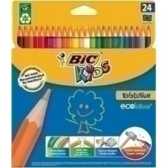 Lapices De Colores BIC  Conte Evolution Estuche De 24